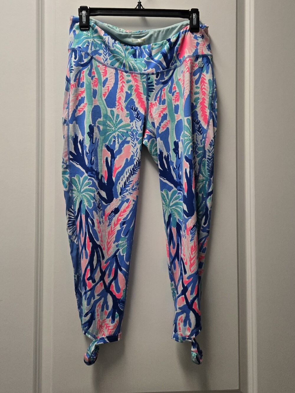 Lilly Pulitzer Luxletic Gemma Weekender Cropped Leggings  Jet Stream